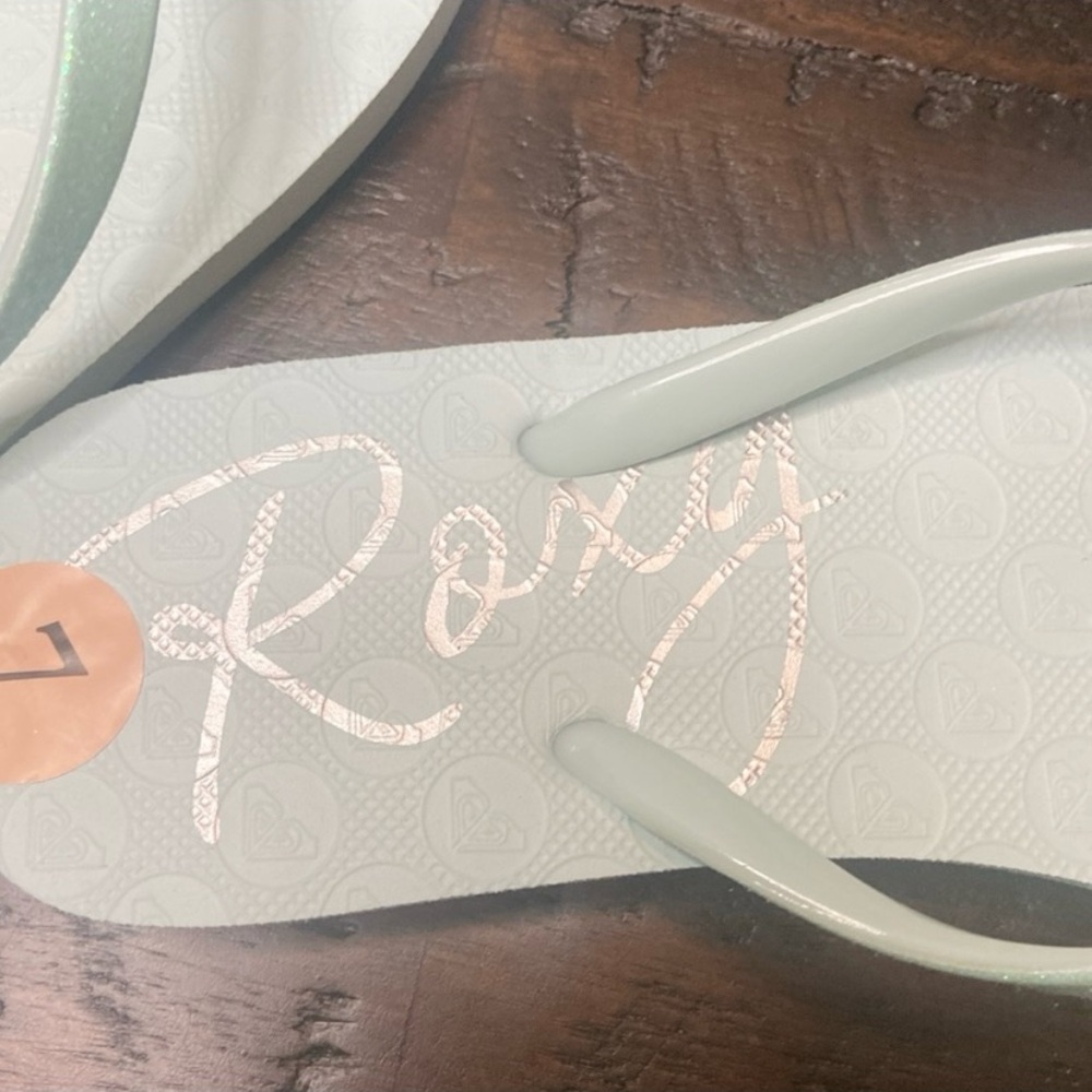 Roxy Lumina Lite V Flip Flops in Seafoam Size Women’s 7 NEW with Tags - Picture 7 of 9